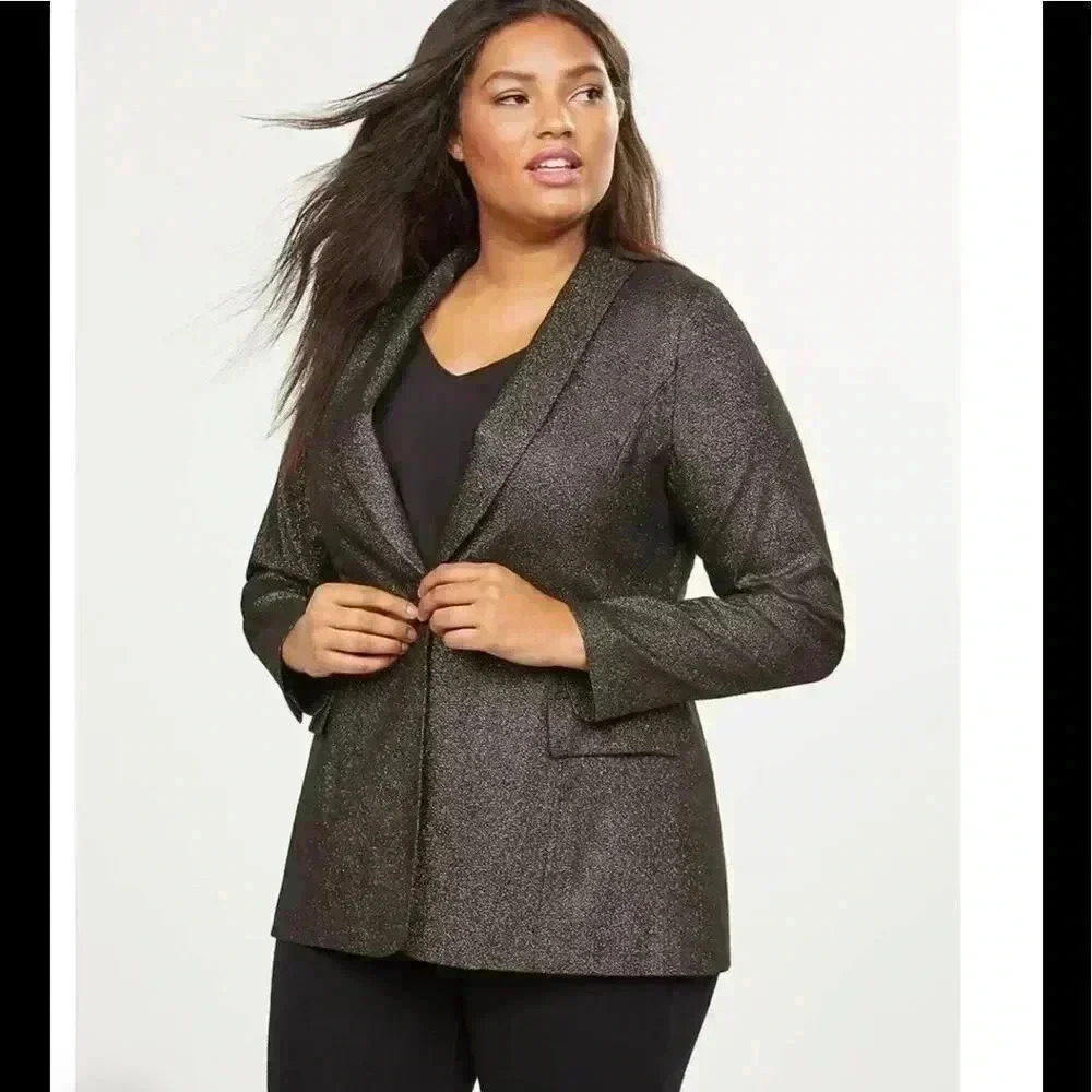 NWT LANE BRYANT Shimmering Bryant Blazer Size 28
